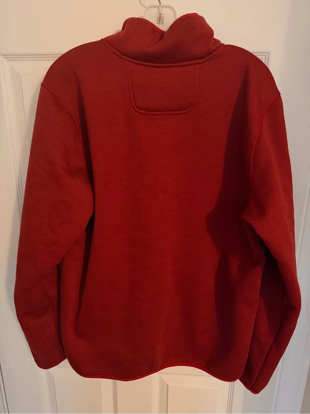 The North Face Red Snap-Front Pullover Fleece Shirt Jacket